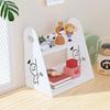 Librero de Escritorio del Fabricante Almacenamiento Creativo para Dormitorio de Estudiante Estante de Almacenamiento para Escritorio Tablero de Madera-Plástico Estante de Almacenamiento Multicapa Caja Organizadora