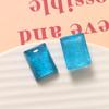Parche rectangular de gelatina de hilo dorado con tacto de seda transparente, accesorios de resina para bricolaje, pendientes, horquillas, fundas para teléfono móvil, material al por mayor