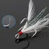 Bao Wholesale Acero al Carbono Anzuelo con Surco de Sangre Señuelo Luya Anzuelo de Pesca Anzuelo Triple Equipo de Pesca Pesca Pesca Salvaje