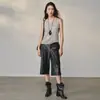 Camisola ligera de cachemir 100% puro para mujer, de hilo fino 80, imitación, holgada, casual, simple, versátil, sin mangas, capa base