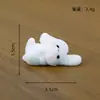 Adornos de Paisaje en Miniatura, Lindo Conejo de Orejas Caídas, Decoración Creativa de Manualidad DIY de Resina para Coche, Diseño de Nicho de Gama Alta