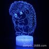 Lámpara de mesa 3D con diseño de animales, exclusiva transfronteriza, LED, regalo creativo, luz nocturna visual estéreo colorida.