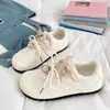 Sapatos Rosa Acolchoados para Mulheres para Combinar com Saias, Design Original de Nicho, Estilo Fino de Verão, Versátil e Único, Tênis Leves de Sola Grossa