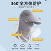 Sombrero de sol verano trabajo mascarilla facial protección cuello protección UV sombrero de sol montar ala grande sombrero de sol femenino