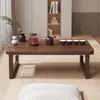 Mesa de Cama Dobrável para Uso Doméstico, Mesa para Janela de Canto, Mesa de Centro para Apartamento Pequeno, Mesa de Chá para Quarto, Mesa de Cama Estilo Japonês Tatami, Mesa Pequena para Cama