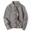 Jaqueta Jeans Branca Nova de Primavera e Outono Roupas Masculinas Moda Coreana Casual Roupa de Trabalho Jaqueta Jeans Masculina