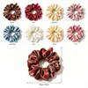 Scrunchies de satín de alta gama al por mayor de fábrica, nuevas ligas para coleta de seda estilo europeo y americano, accesorios para el cabello para mujer