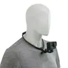 Suporte de celular para transmissão ao vivo montado no pescoço em perspectiva de primeira pessoa para ciclismo, suporte de gravador de câmera esportiva montado no pescoço