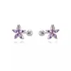 Pendientes de Pétalo de Zircón Coloridos Más Vendidos en Amazon Europa y Estados Unidos Pendientes de Flor Espiral Multicolor de Moda Pendientes