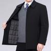 Jaqueta Masculina, Estilo Casual de Negócios, Casaco para Meia-Idade e Idosos, Gola Moda, Casaco para Pai de Meia-Idade e Idoso, Jaqueta Executiva