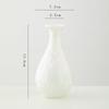 Jarrón de Cerámica con Esmalte Blanco Cristalino de Shumen Lujo Accesible Decorativo de Gama Alta Sala de Estar Escritorio Arreglo Floral Hidropónico Arreglo Floral