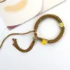Pulseira Estilo Xizang com Mantra de Seis Palavras, Fio Vermelho, Fio de Algodão Torcido à Mão, Sino, Corda de Pendurar Thangka Tecida à Mão Estilo Xizang para Homens e Mulheres
