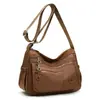 Bolso Cruzado Versátil de Tela Oxford Multicapa Ligero Repelente al Agua de Color Sólido Bolso de Hombro de Moda para Mujeres Viajes Trayectos