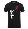 2022 Verão Novo Estampa de Balão Camiseta Masculina Tees Casuais Divertidas