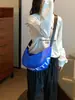 Bolsa de moda leve para mulheres 2023 nova verão popular bolsa de ombro em tecido Oxford design de nicho bolsa tiracolo de bolinho