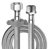 Tubería trenzada de acero inoxidable 304 inodoro inteligente 6 puntos metálica a prueba de explosiones tubería de agua suave 4 puntos calentador de agua tubería de entrada de agua fría y caliente