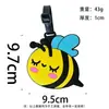 Etiqueta de equipaje con forma de robot abeja linda de dibujos animados de PVC personalizado, etiqueta de equipaje de silicona, se puede personalizar y moldear