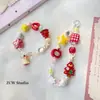 [Paraíso de Manzanas] Colgante de Manzana de Resina Cerámica Pulsera de Cuentas Sueltas Cadena para Teléfono Móvil Paquete de Materiales para Accesorios DIY con Cuentas