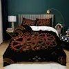 Venta caliente transfronteriza Serie de personalidad mecánica Impresión digital Juego de cama de tres piezas Amazon Comercio Exterior venta al por mayor de textiles para el hogar