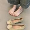 Sapatos de Salto Aumentador Estilo Francês para Mulheres, Novo Estilo Elegante 2025, Adequados com Saias, Mocassins Baixos de Bico Redondo