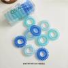 Linha de telefone gradiente Anel de cabelo cor caixa conjunto simples sem costura doce de cabelo corda de cabelo corda de cabelo acessórios de cabelo