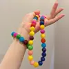 Pulsera collar de cuarzo de verano colorido happy dopamine
