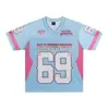 2026 Verano Novedad En Stock Estilo Callejero Americano Personalidad Estampado Bloque de Color Deportivo Manga Corta Camiseta para Hombre Top de Manga Corta Estampado