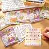 Livro de jogo de desafio proibido e chato para crianças, diversão, descompressão, livro de bolso, diário de desenho animado fofo para fazer você mesmo, pequeno presente