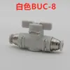 Interruptor de Válvula Neumática Manguera de Aire Conector Rápido Válvula de Bola Manual HVFF16/BUC4 6 8 10 12mm