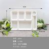 Bandeja Rectangular Melamina Imitación Porcelana Comida Rápida A5 Particionada Engrosada Vajilla Comercial Múltiples Compartimentos Cantina Escolar