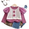 Conjunto de Otoño para Niñas 2026 Nuevo Elegante Chaleco y Camiseta Básica para Bebés, Conjunto de Tres Piezas de Pantalones Vaqueros de Primavera y Otoño para Niños
