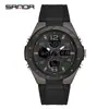 Reloj Deportivo Sanda para Hombres y Adolescentes Reloj Multifuncional para Estudiantes Resistente al Agua Esfera Grande Reloj Electrónico Venta Directa de Fábrica