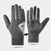 Guantes Gruesos de Algodón Antideslizantes para Ciclismo, Calientes de Invierno para Hombres y Mujeres, con Forro Polar para Deportes al Aire Libre, Cortavientos para Montar Bicicletas Eléctricas