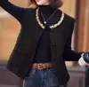 Chaleco de Mujer Estilo Pequeña Fragancia Top 2026 Otoño Nueva Llegada Sin Mangas Cardigan Chaleco Chaleco Chaqueta Artículo Popular de Celebridad de Internet Corto