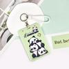 Porta Cartão de Panda Grande em ABS porta-cartão de estudante masculino e feminino fofo conjunto de certificados de cartas de jogo capa protetora comércio exterior Gola halter