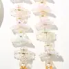 Pinza para el Cabello de Lujo Ligero Transfronteriza de Sirena con Lazo y Flor para Mujer, Pinza de Tiburón Pequeña de Alta Gama de 4.5 cm, Elegante Pasador
