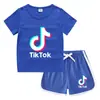Conjunto de Camiseta de Manga Corta Redonda y Shorts de Verano para Niños 2026 Estilo Coreano Casual Absorbente de Sudor Color Caramelo Sudadera para Bebé