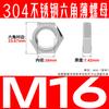 Venta al por mayor Acero Inoxidable 304 Din439/Gb6172 Tuerca Hexagonal Fina Tapa de Tornillo Tuerca M3-M30 Resistente al Óxido