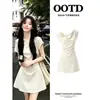 Vestido tubinho branco ombro a ombro justo, único e lindo para o verão, vestido curto perfeito para mulheres baixinhas, look de verão
