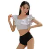 Fábrica Original Color Sólido Lindo Forma de Oreja Cintura Alta Ajustado Ceñido Delgado Conservador Mujeres Vacaciones en Aguas Termales Traje de Baño Dividido de Gama Alta