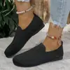 Zapatos de Lona Europeos y Americanos Transfronterizos Talla Grande Europeos y Americanos Mocasines Perezosos Transpirables Comercio Exterior Slip-ons Fondo Plano Boca Poco Profunda Venta al por Mayor Talla Grande