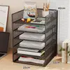 Estantería de escritorio, organizador de archivos para escritorio de oficina, estantería vertical de varios niveles para niños, estante de almacenamiento para habitaciones de estudiantes