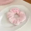 Anillo para el pelo de felpa grande para intestino grueso de otoño e invierno, banda elástica para el pelo de celebridad de internet coreana para mujer, cuerda para el pelo peluda de estilo invernal, diadema elegante
