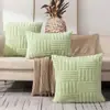 Amazon nova fronha de pelúcia jacquard tridimensional de algodão travesseiro cor sólida simples capa de almofada de sofá