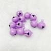 14mm Color Caramelo Pintura para Hornear Pequeña Campana Color Pintura para Hornear Metal Campana Redonda de Una Palabra Llavero DIY Colgante para Joyería