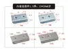 Conector de tubo quadrado com peças sem solda clip em U de ferro inserto fixadores de aço inoxidável galvanizado prateleira de móveis estante de exposição