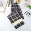 Pantalones de Pierna Ancha para Mujer Otoño e Invierno Cintura Alta Dape Negro y Blanco Pantalones Prellados Adelgazantes Combinan con Todo Pantalones Casuales Pantalones Rectos Holgados con Terciopelo