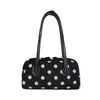 Bolso de bolos de lunares de moda para mujer, bolso de nicho, bolso casual de axila, bolso de hombro versátil de gran capacidad para el día a día