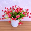 Flores artificiais Phalaenopsis flores falsas decoração sala de estar mesa de jantar arranjo de flores flores plantas verdes pequeno bonsai ornamentos decorações internas e externas