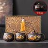 Tetera Xishi de Fénix y Dragón que Cambia de Color, Taza de Té de Dragón y Fénix Auspiciosos, Tetera Rompeaguas Semimanual, Souvenir para Evento de Negocios de Empresa